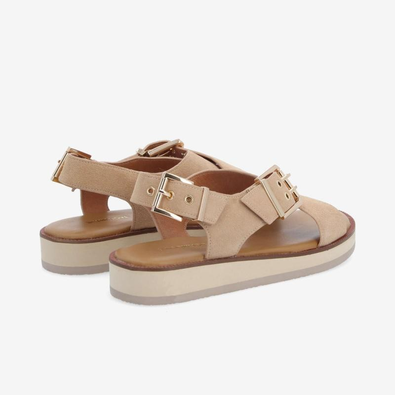 SIGUI CROSS SANDAL W LIGHT BEIGE
