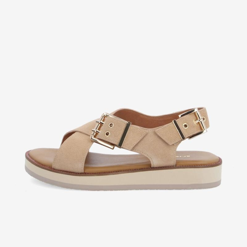 SIGUI CROSS SANDAL W LIGHT BEIGE