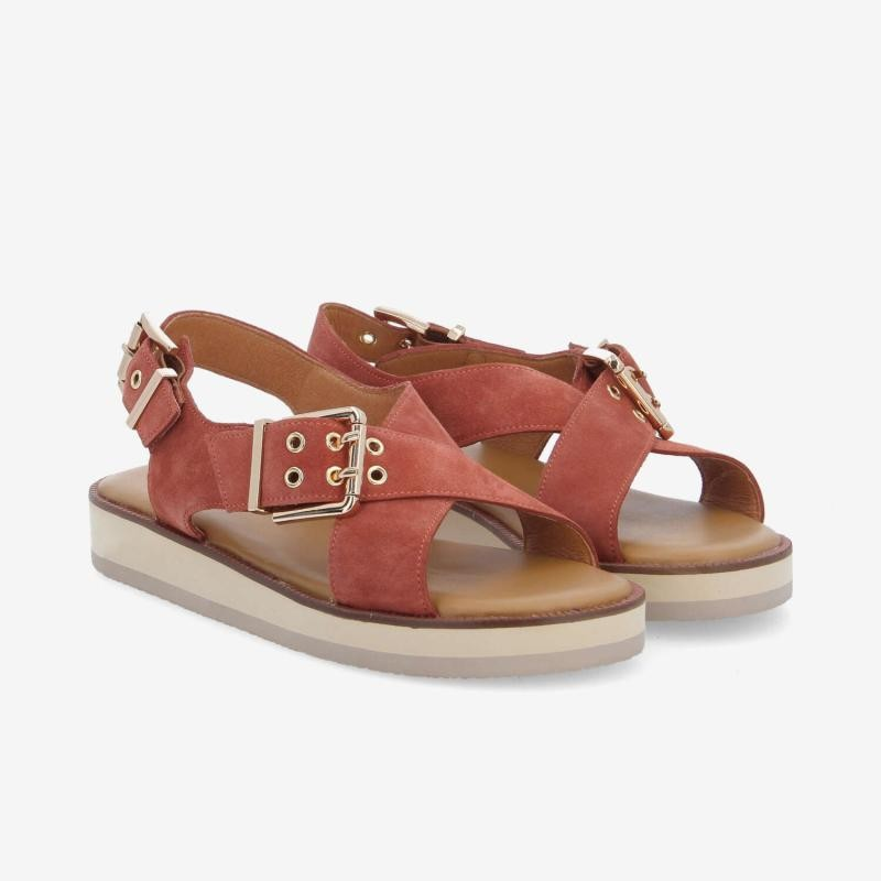 SIGUI CROSS SANDAL W BRICK