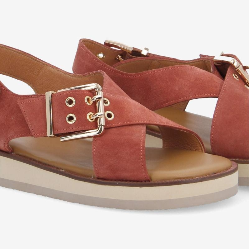 SIGUI CROSS SANDAL W BRICK