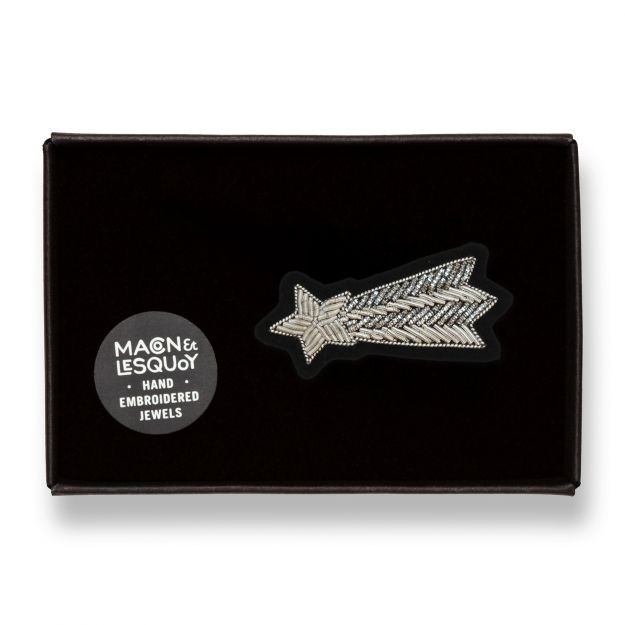 Broche - Étoile Filante Argent