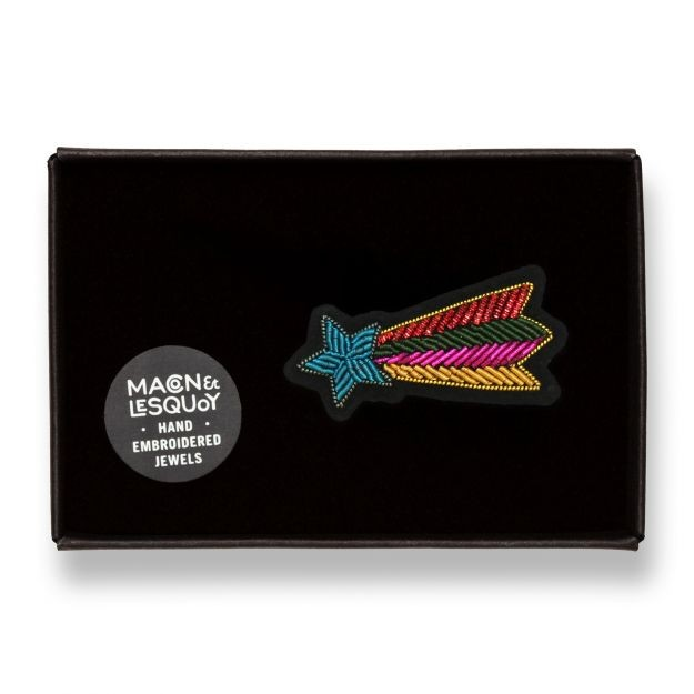 Broche - Étoile Filante Multicolore