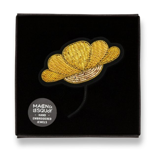 Broche - Fleur Dorée