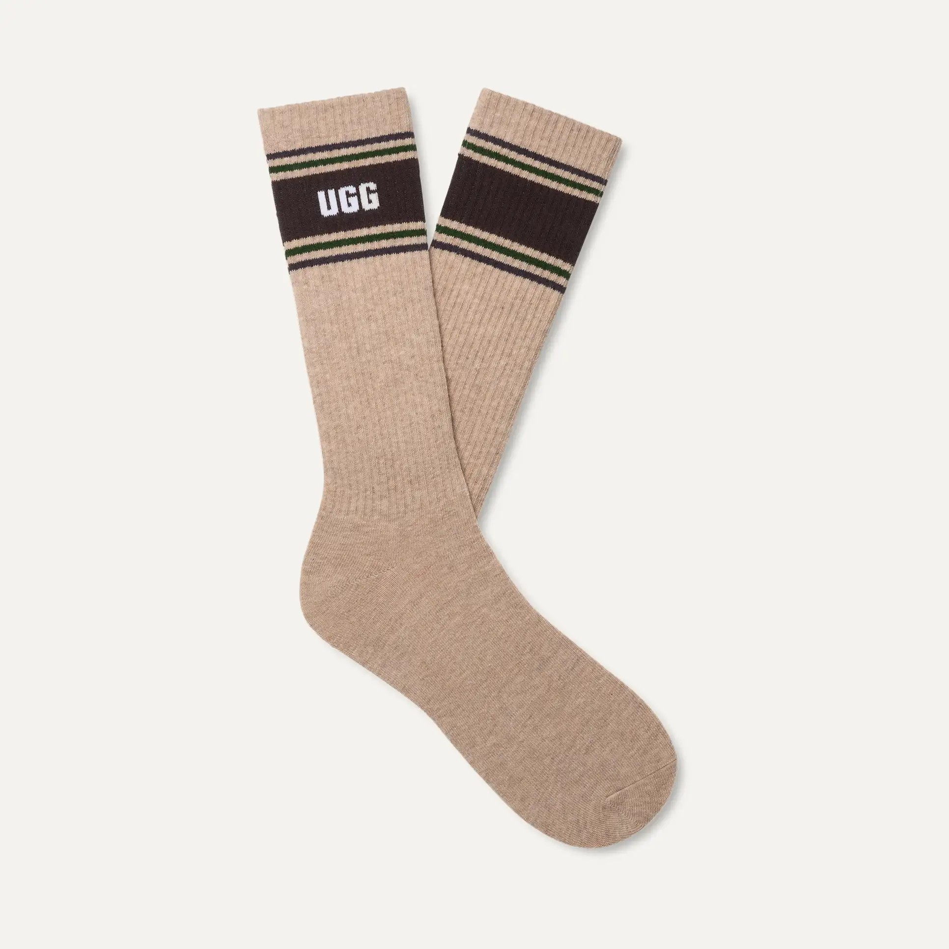 Chaussette Josias Varsity Crew - Sand Heather / Woodland