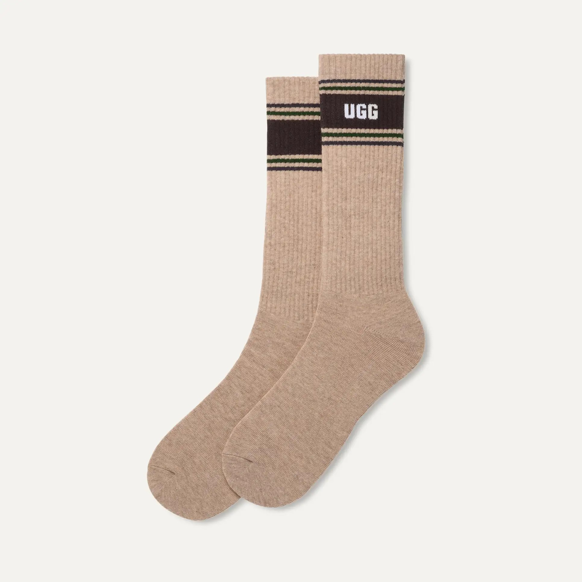 Chaussette Josias Varsity Crew - Sand Heather / Woodland