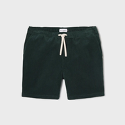 Short en velours - Vert foncé