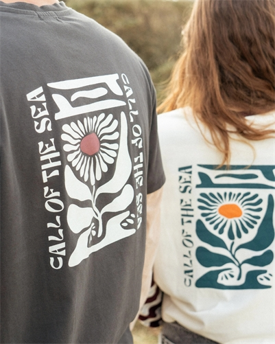 T-Shirt - Flower Anthracite