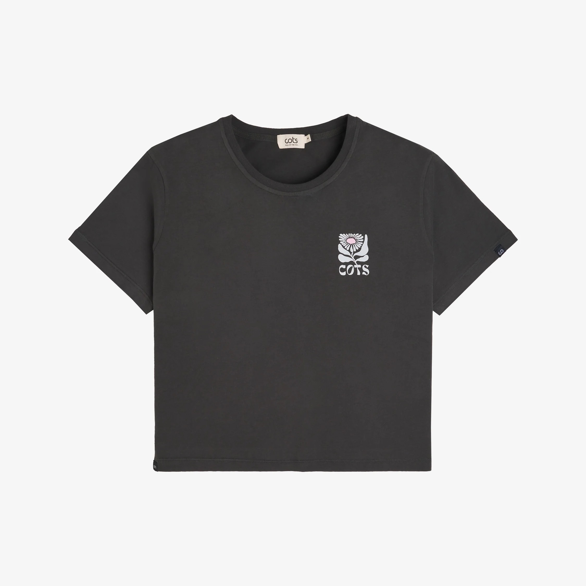 T-Shirt - Flower Anthracite - Femme