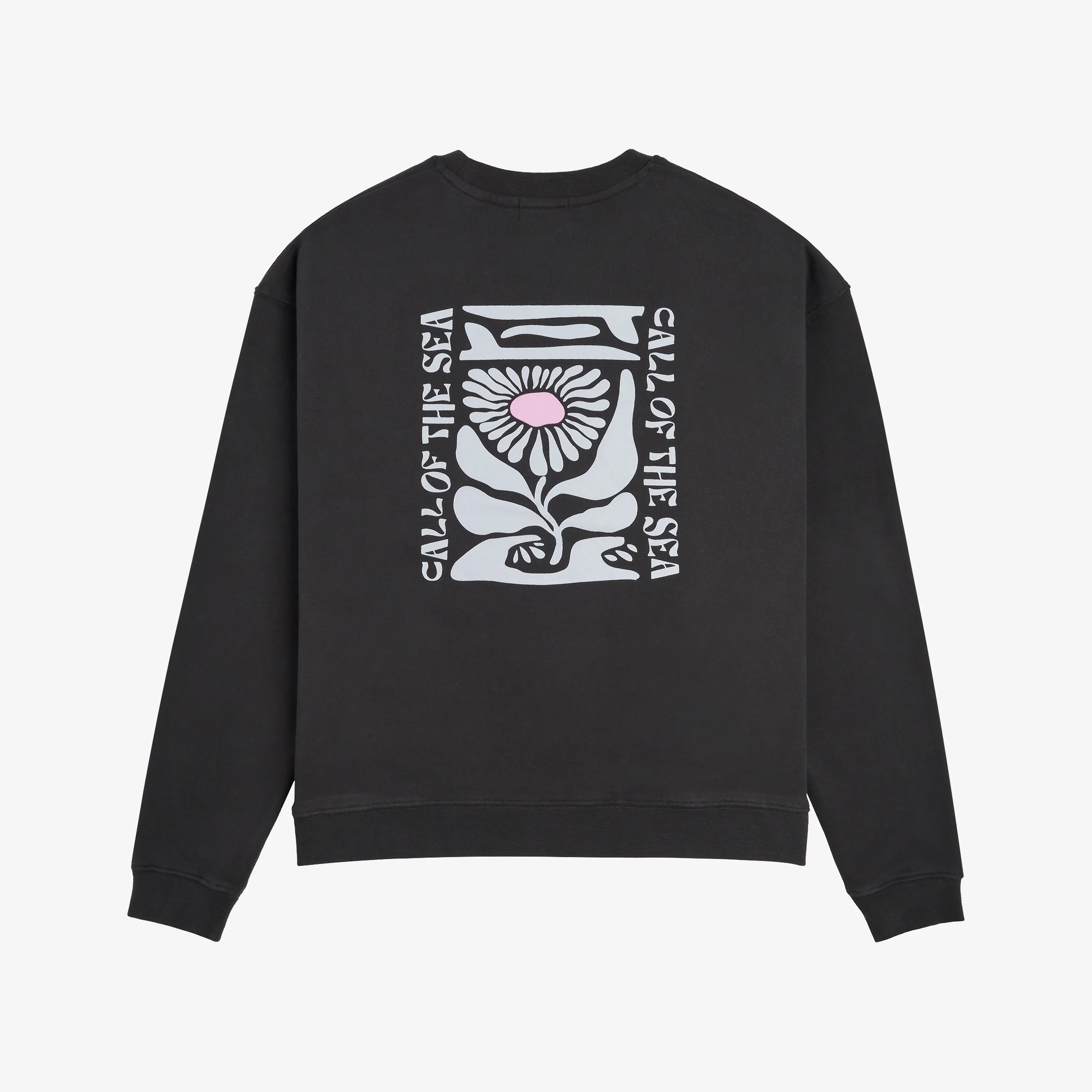 Sweat - Flower Raglan Anthracite - Femme