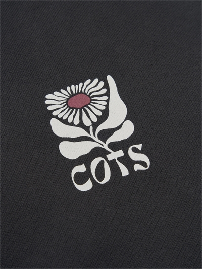 Sweat - Flower Raglan Anthracite - Femme