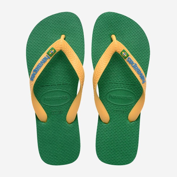 HAVAIANAS BRASIL LOGO GREEN/YELLOW