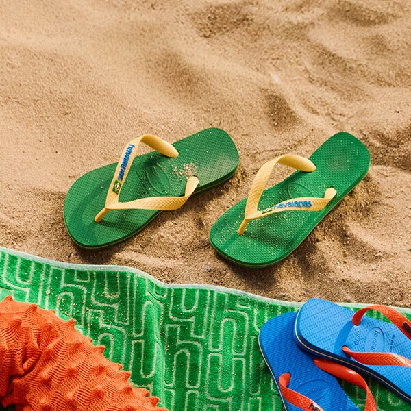HAVAIANAS BRASIL LOGO GREEN/YELLOW