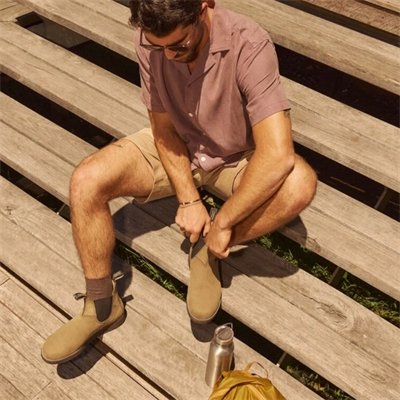 Aerocork Boots Nubuck Stone Chelsea
