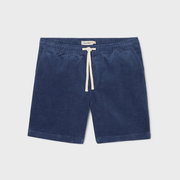 Short en velours - Bleu Marine