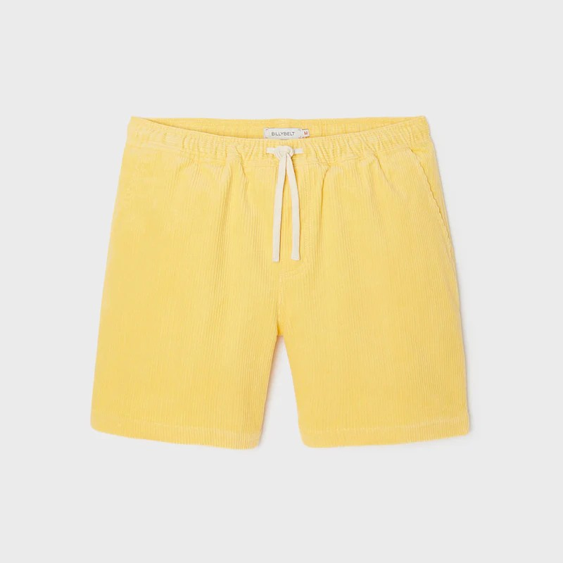 Short en velours - Jaune