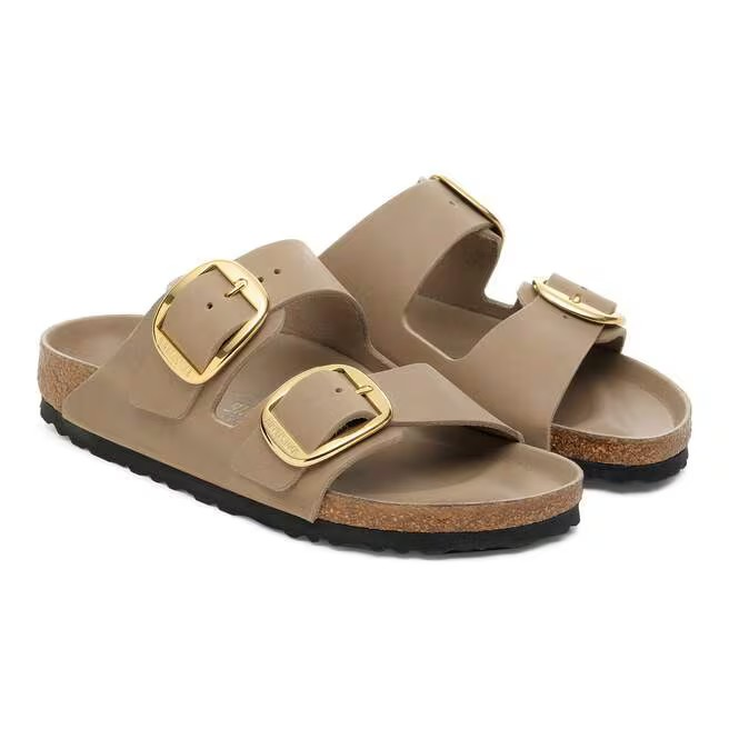 Arizona Big Buckle - Cuir huilé Tabacco Brown - Etroite