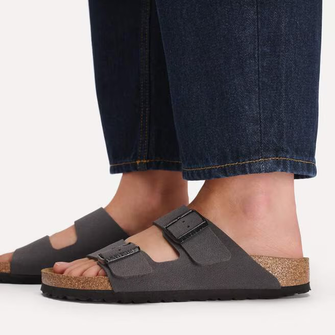 Arizona - Nubuk Velvet Gray/Black Buckles - Normale