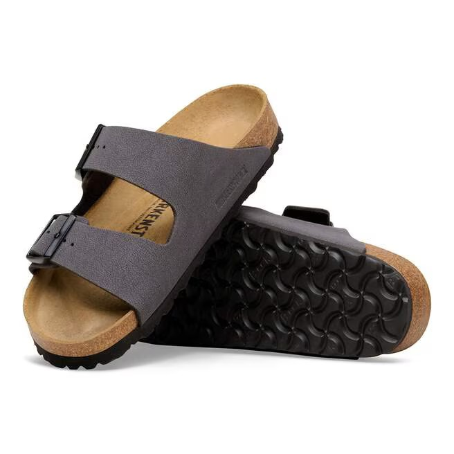 Arizona - Nubuk Velvet Gray/Black Buckles - Normale