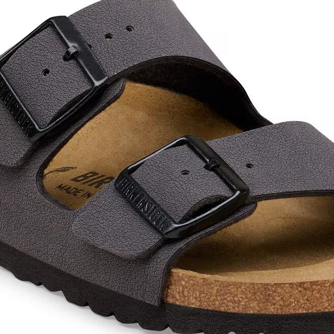 Arizona - Nubuk Velvet Gray/Black Buckles - Normale