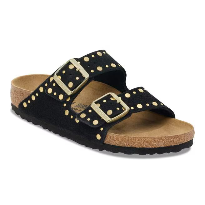 Arizona Rivet - Suede Black - Etroite