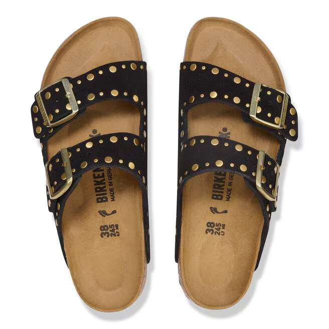 Arizona Rivet - Suede Black - Etroite