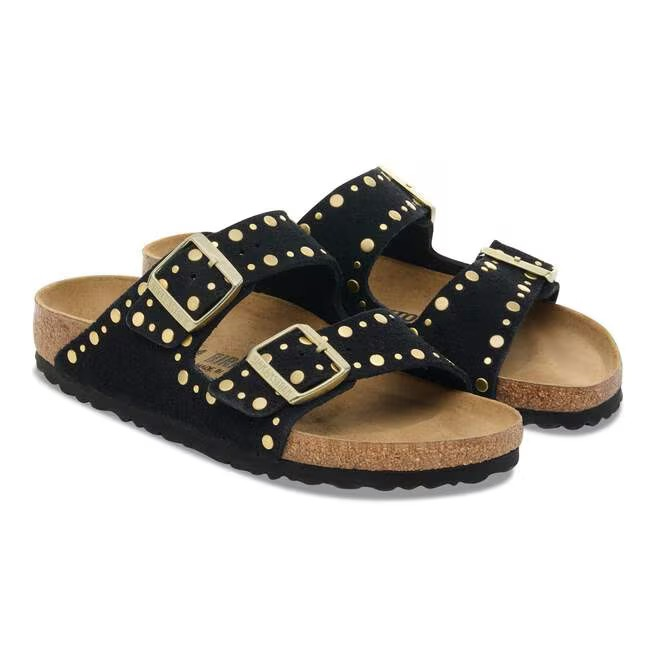 Arizona Rivet - Suede Black - Etroite