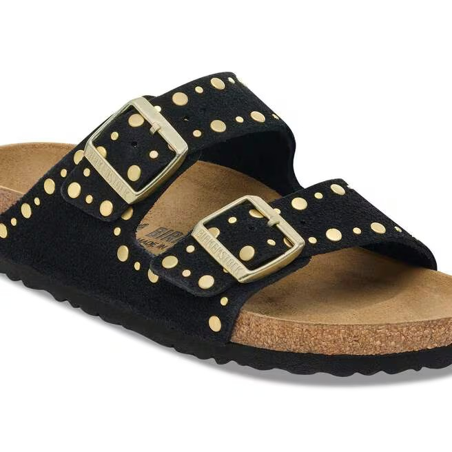 Arizona Rivet - Suede Black - Etroite