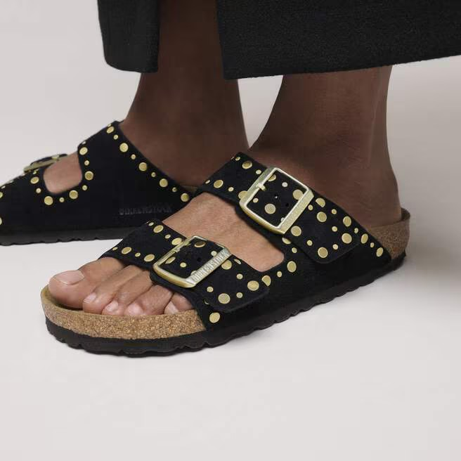 Arizona Rivet - Suede Black - Etroite