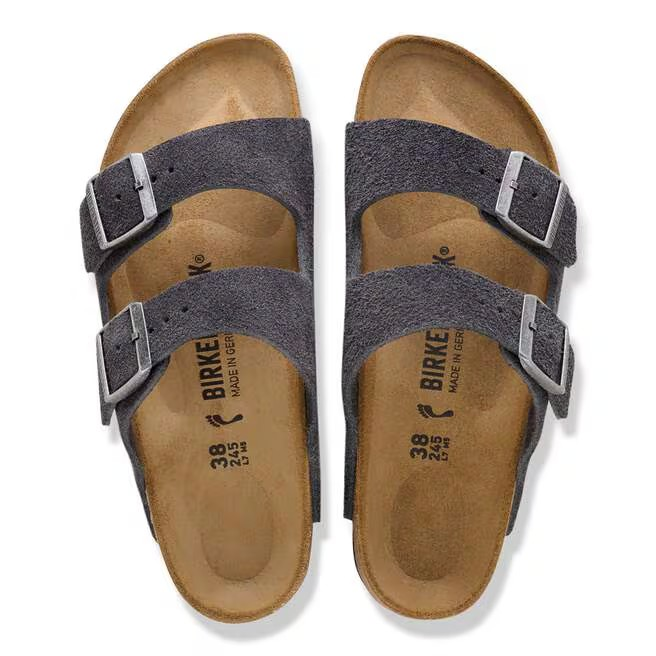 Arizona - Suede Charcoal - Etroite