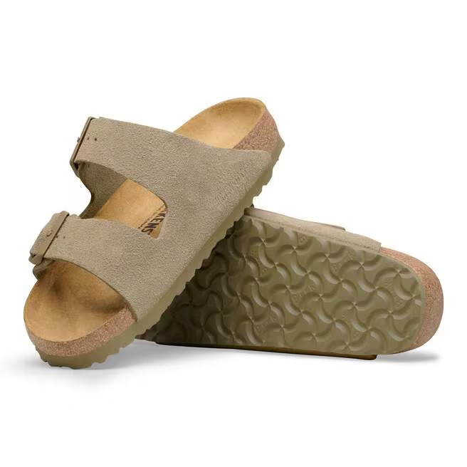 Arizona - Suede Faded Khaki - Etroite