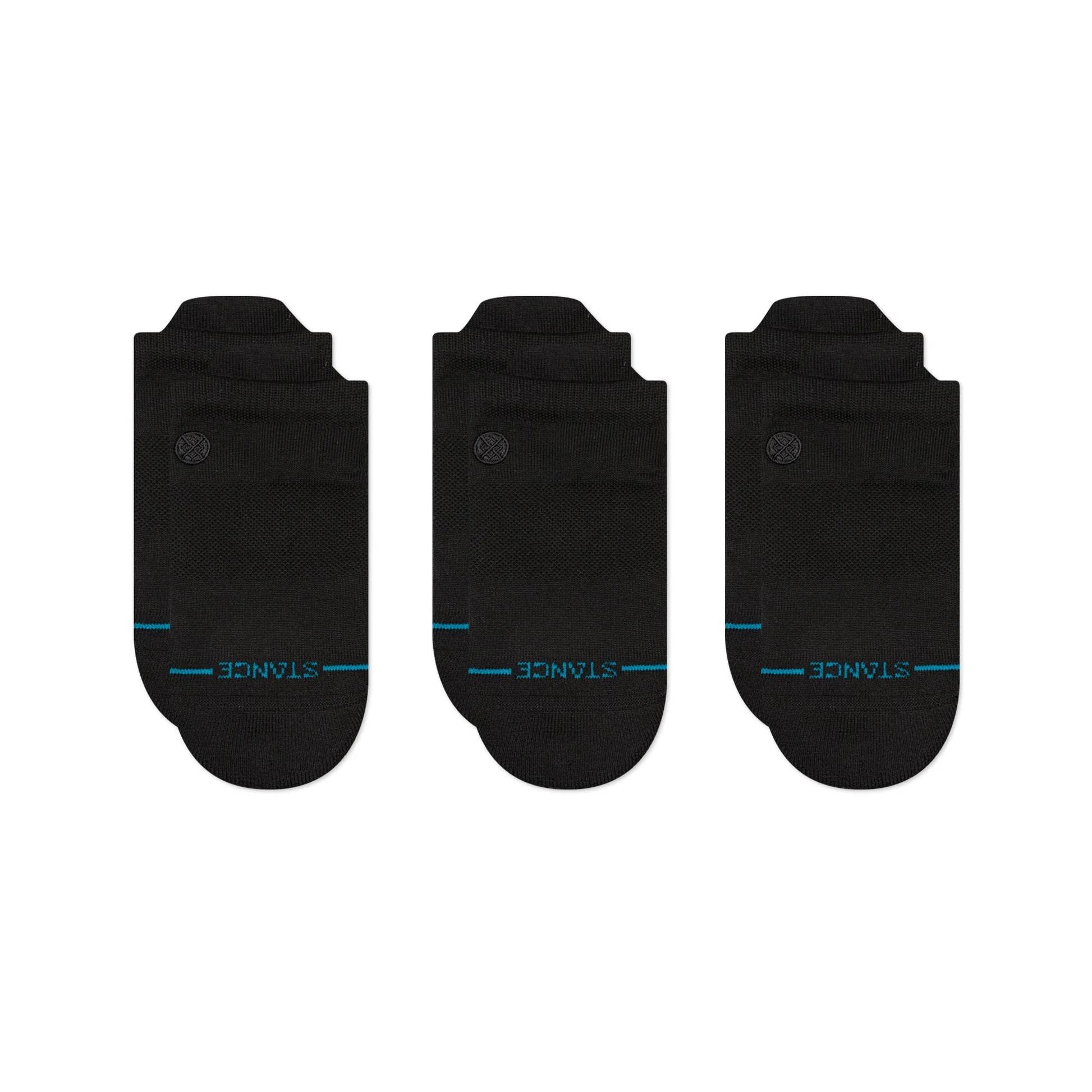 ICON LOW TAB 3 PACK - BLACK/BLACK