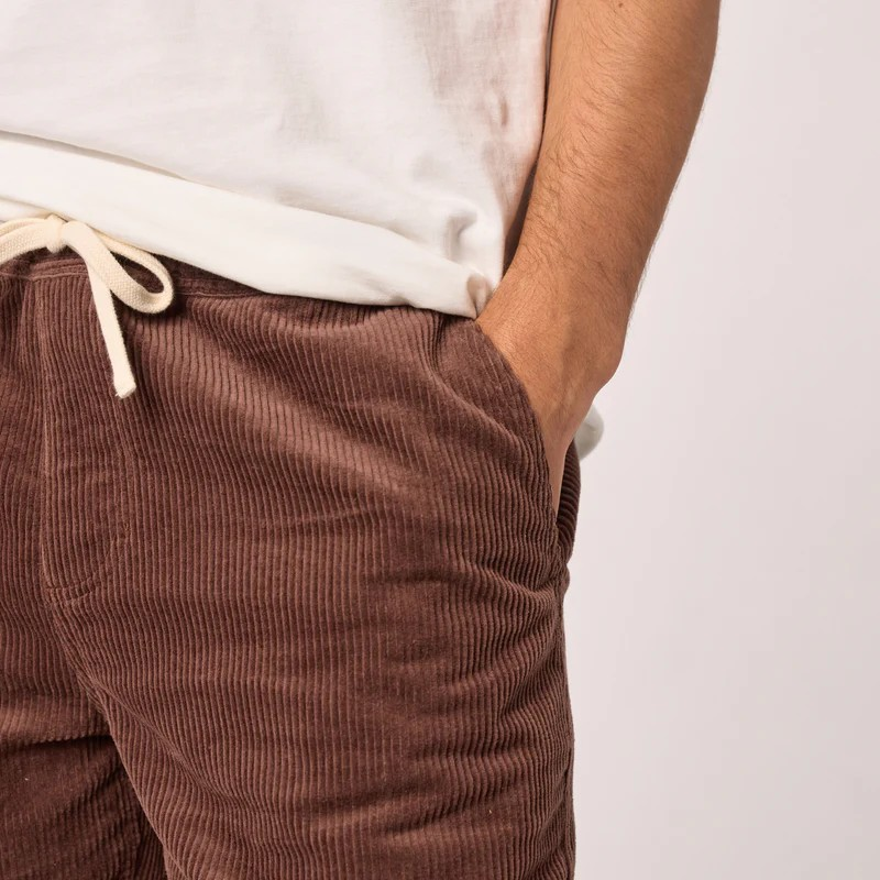 Short en velours - Marron