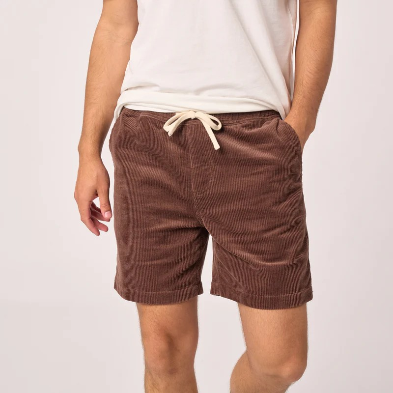 Short en velours - Marron