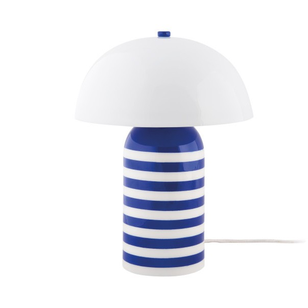 Lampe à poser - Rayado Retro cobalt blue w. white