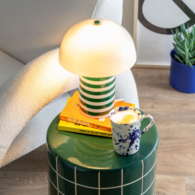Lampe à poser - Rayado Retro retro green w. white