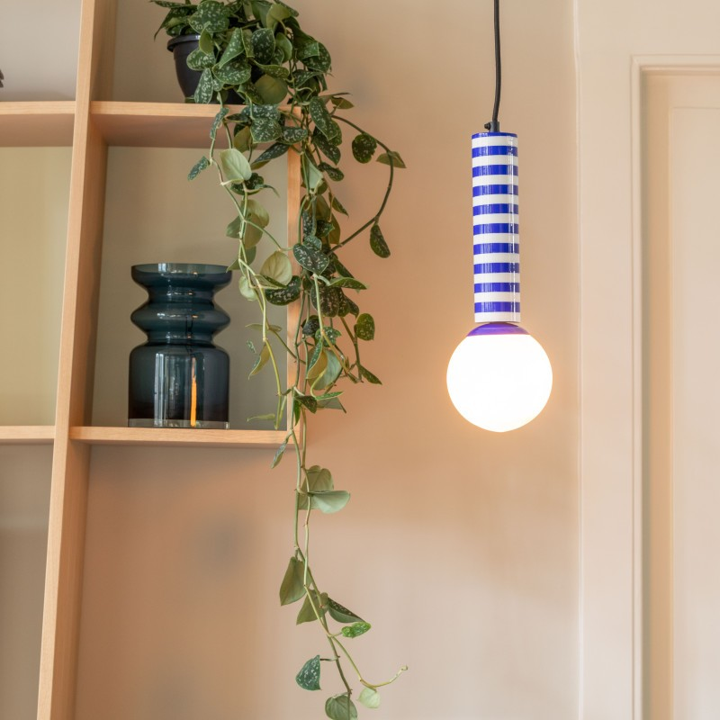 Suspension - Rayado Retro cobalt blue w. white