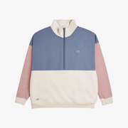 Sweat - COTS Quarter-zip beige / rose / blue - Femme