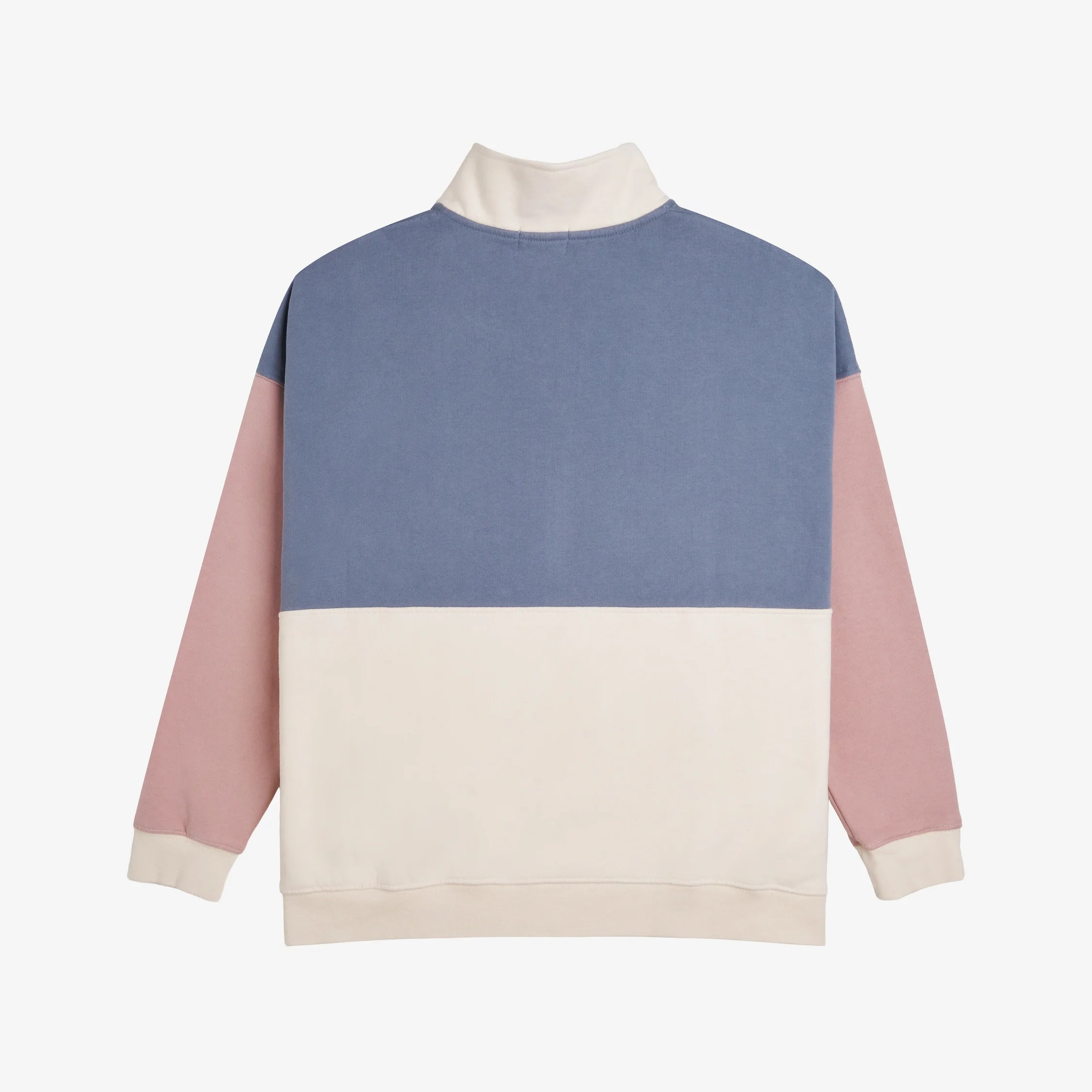Sweat - COTS Quarter-zip beige / rose / blue - Femme