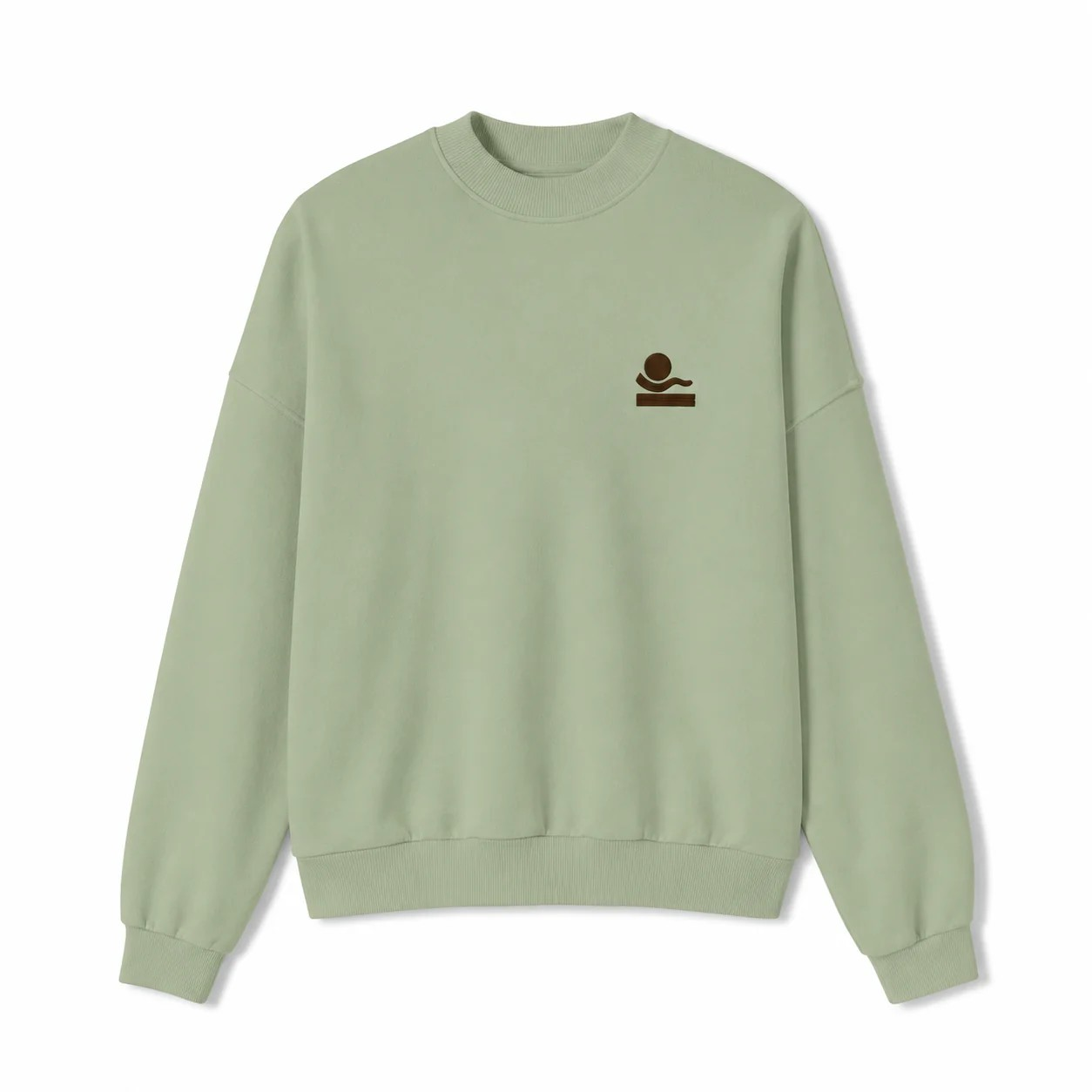 SWEAT WAVY VERT EAU - FEMME