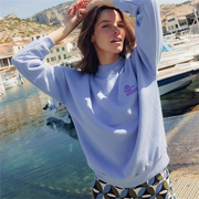 SWEAT WAVY BLEU CIEL - FEMME