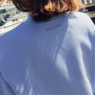 SWEAT WAVY BLEU CIEL - FEMME