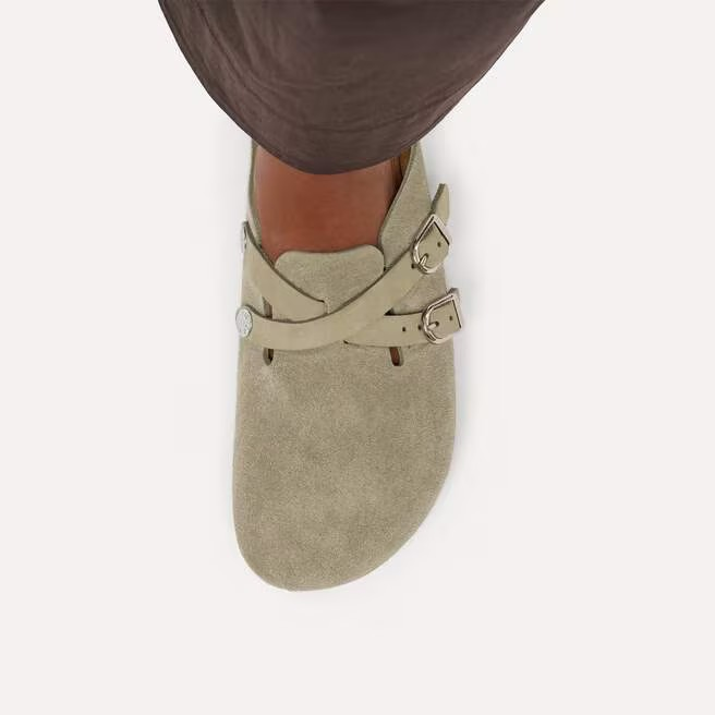 Blair - Suede Taupe - Etroite