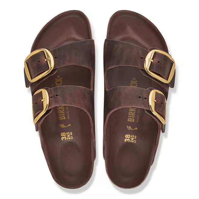 Arizona Big Buckle - Cuir huilé Habana - Etroite