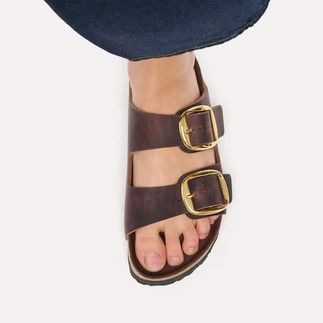 Arizona Big Buckle - Cuir huilé Habana - Etroite