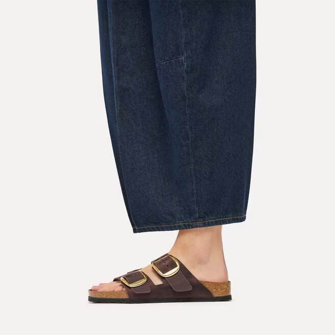 Arizona Big Buckle - Cuir huilé Habana - Etroite