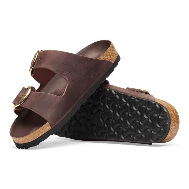 Arizona Big Buckle - Cuir huilé Habana - Etroite