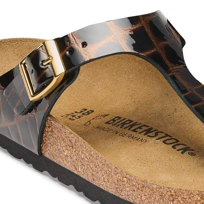 Gizeh - Cuir naturel Emboss Animal Black - Etroite