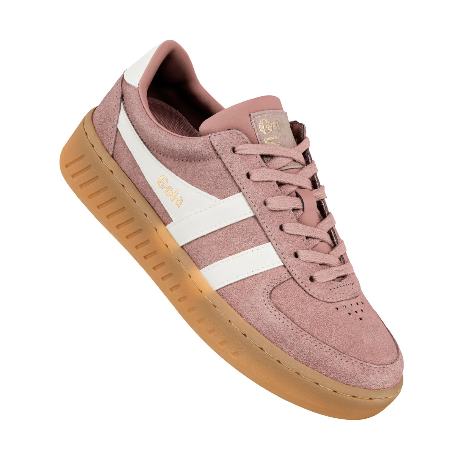 Grandslam Suede Trainer Brownrose/Off White/Gum