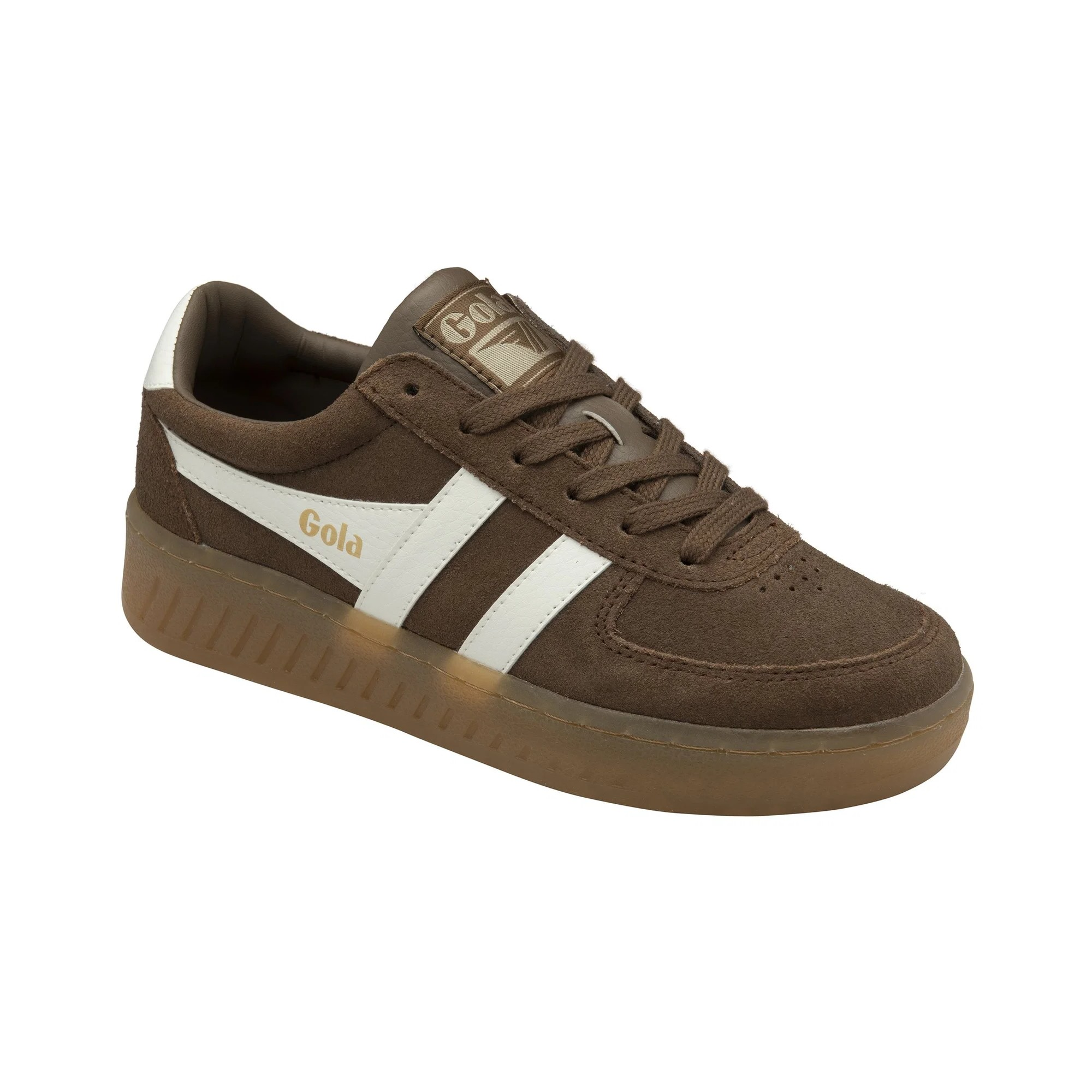Grandslam Suede Trainer Otter/Off White/Gum