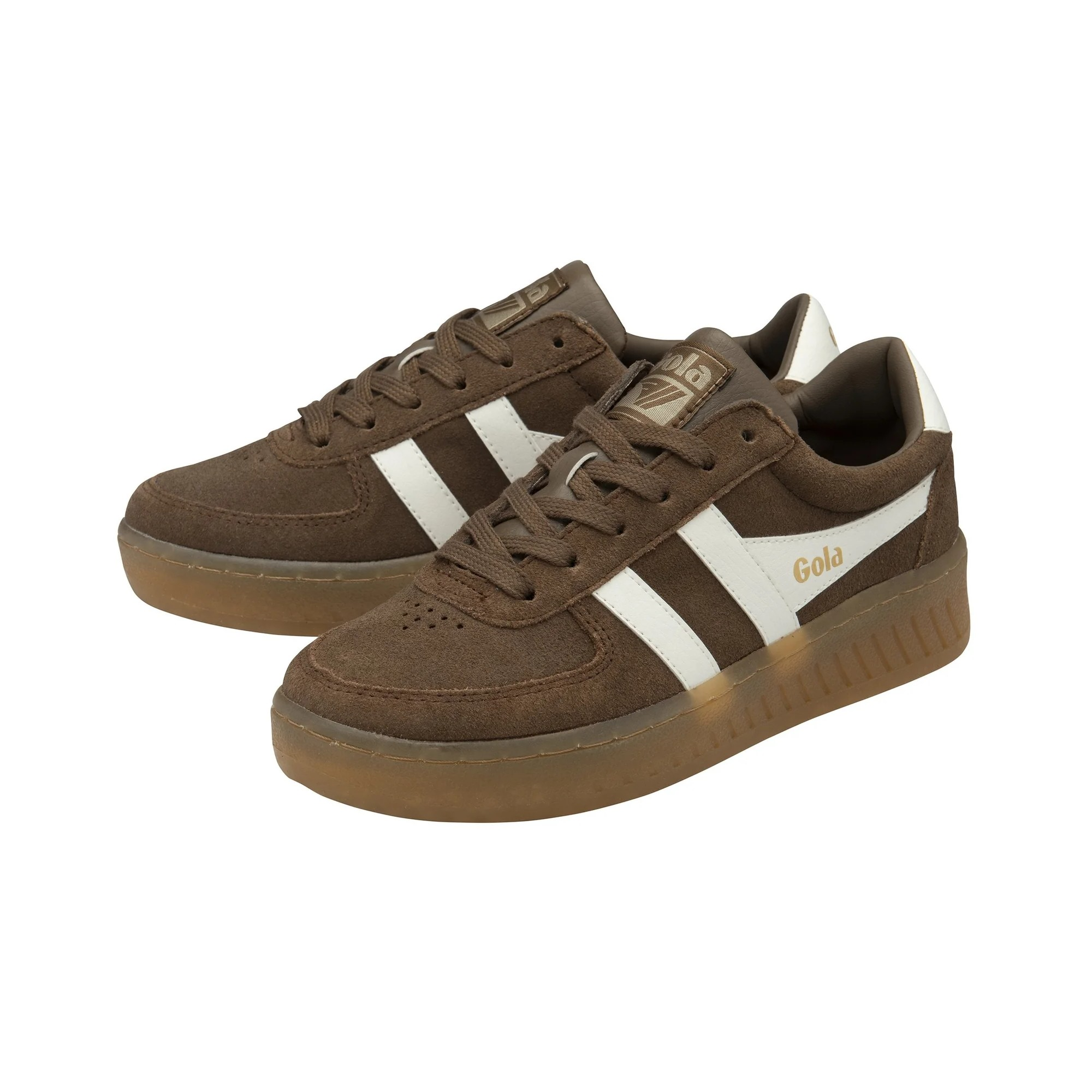 Grandslam Suede Trainer Otter/Off White/Gum